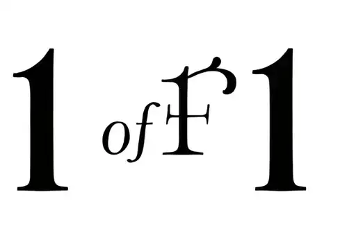 "1of1" tattoo design idea