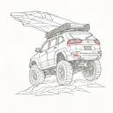 lifted jeep cherokee tattoo design idea