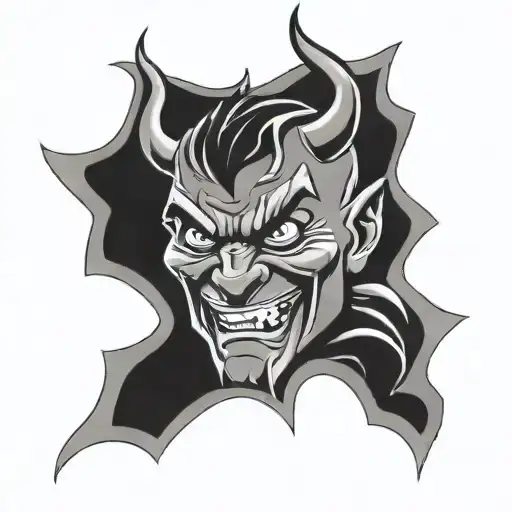 Manchester United devil tattoo design idea