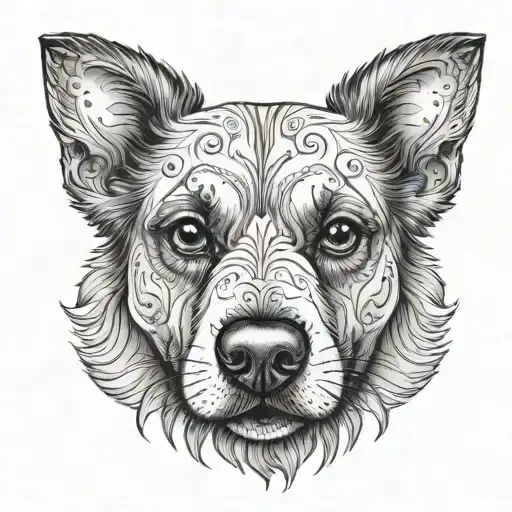 Dog Nose tattoo design idea