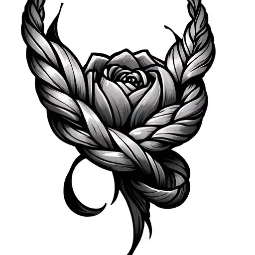 Braided tattoo design idea