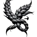Braided tattoo design idea