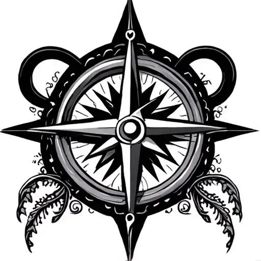 infinity, compass, family, cross tattoo design idea