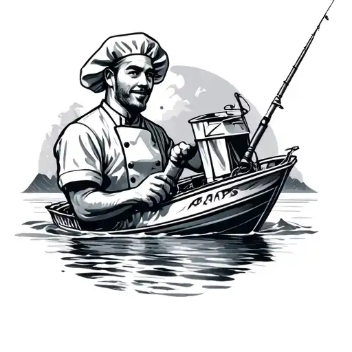 mixology, sound engineering, fishing, chef, boating tattoo design idea