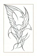 symbol for devil wing tattoo design idea