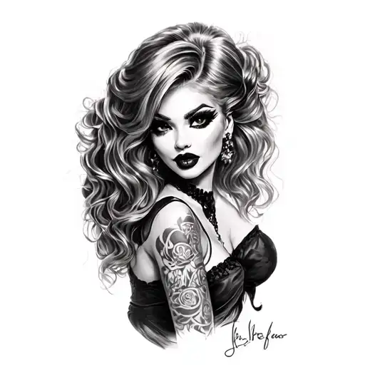 sissy slut BBC only tattoo design idea