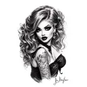 sissy slut BBC only tattoo design idea