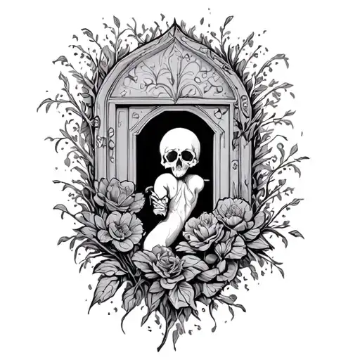 when one door closes another one opens tattoo design idea