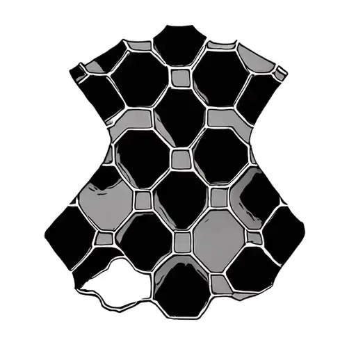 empty honeycomb  tattoo design idea