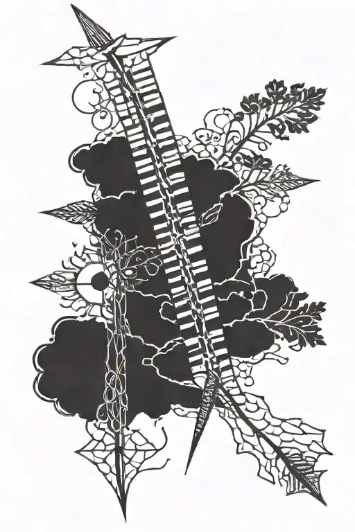 Ogham tattoo design idea