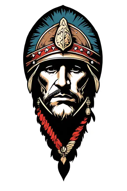 Conquistador tattoo design idea