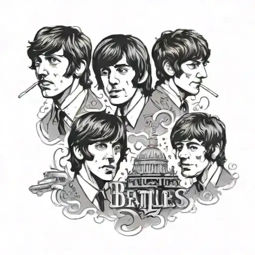 hey jude the beatles inspired design tattoo design idea