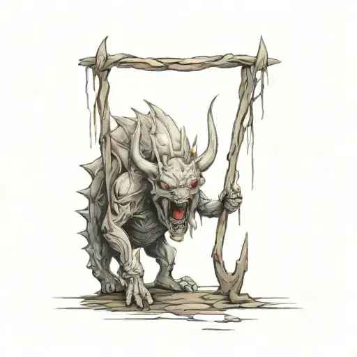 monsters tattoo design idea