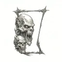 monsters tattoo design idea