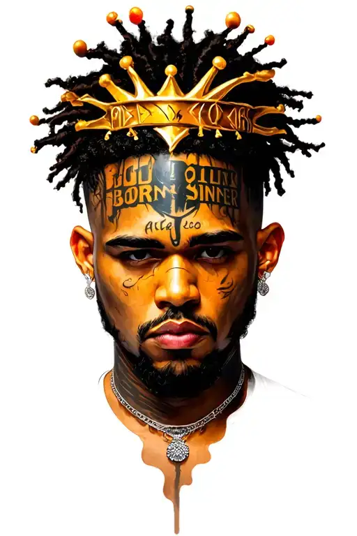 j cole born sinner album cover tattoo design idea