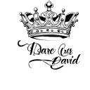 the name david cursive writing and a kings crown for a female neck   tattoo design idea