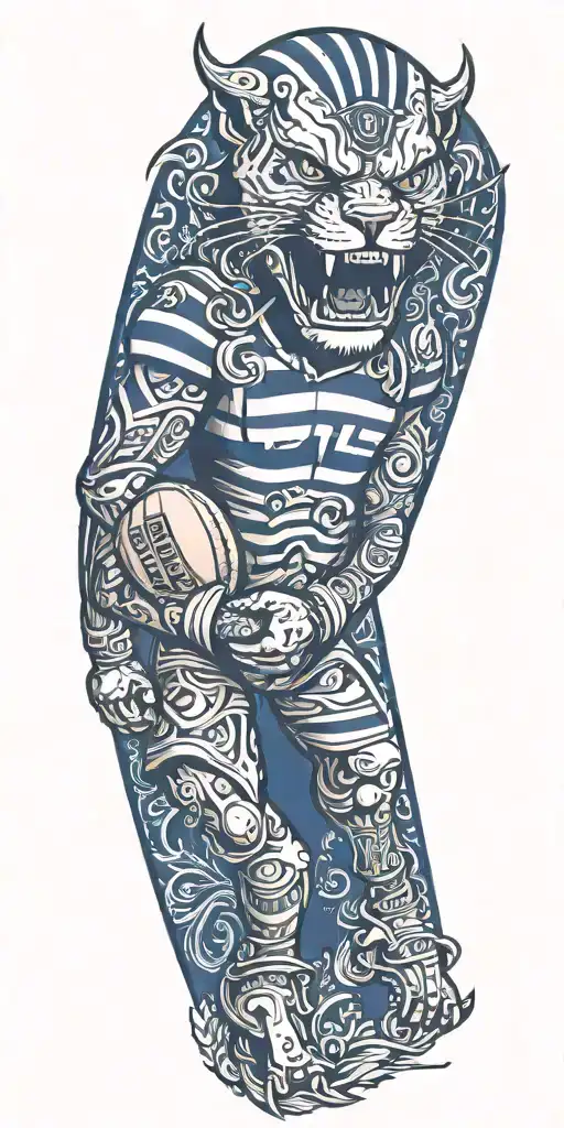 Geelong football club  tattoo design idea