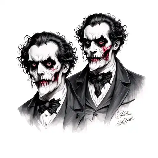 Jekyll and Hyde tattoo design idea