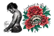 Booty tattoo design idea