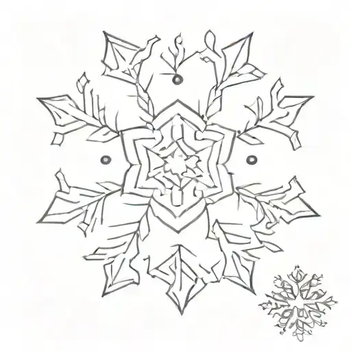 snowflake tattoo winner tattoo design idea