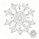 snowflake tattoo winner tattoo design idea