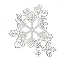snowflake tattoo winner tattoo design idea