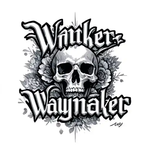 "Waymaker " writen tattoo design idea