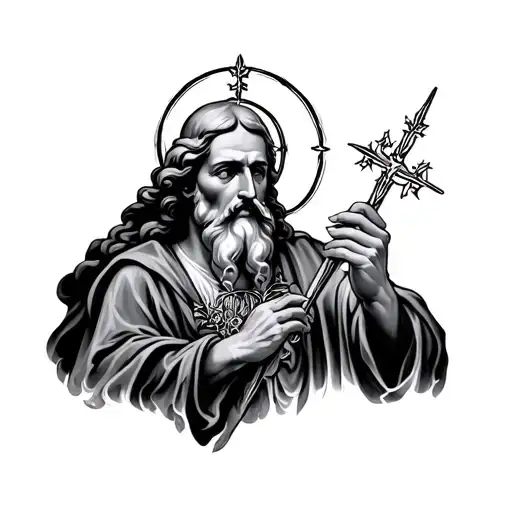 Saint Jude Thaddeus tattoo design idea