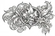 flames collarbone tattoo tattoo design idea