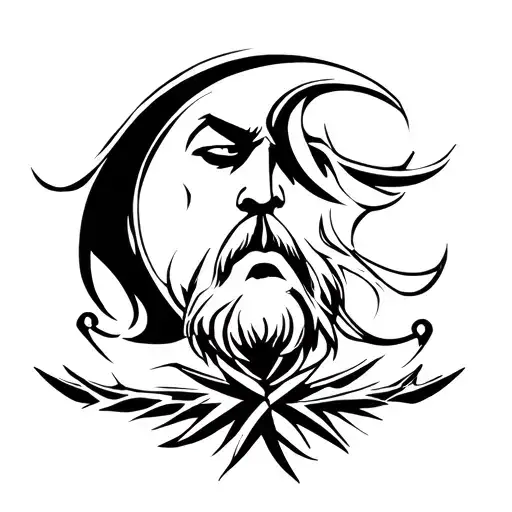 Irish warrior tattoo design idea