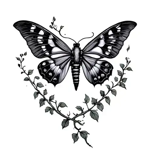 Sleep token lyrics moth vines growing tattoo design idea