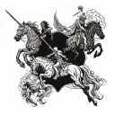The Four Horsemen Of The Apocalypse tattoo design idea