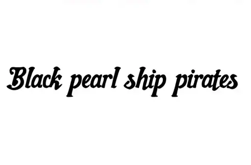 "Black pearl ship pirates" tattoo design idea