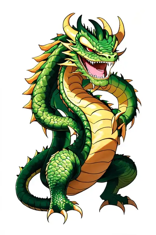 Dragon Ball Shenron tattoo design idea