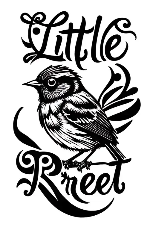 "Little Preet" Robin Bird tattoo design idea