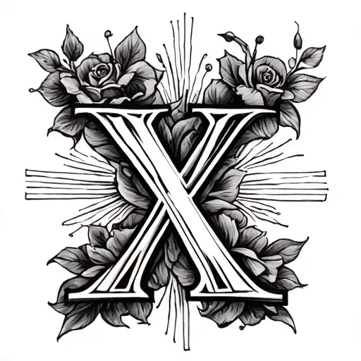 create a tattoo with the roman numerals xii xxii mmxiv and the letter x to commemorate ten year wedding anniversary tattoo design idea