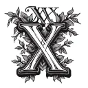create a tattoo with the roman numerals xii xxii mmxiv and the letter x to commemorate ten year wedding anniversary tattoo design idea