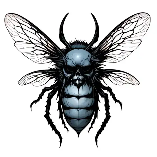 Beelzebub tattoo design idea