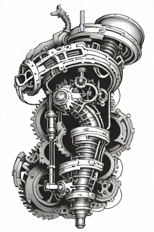 Blackout top of arm tattoo design idea