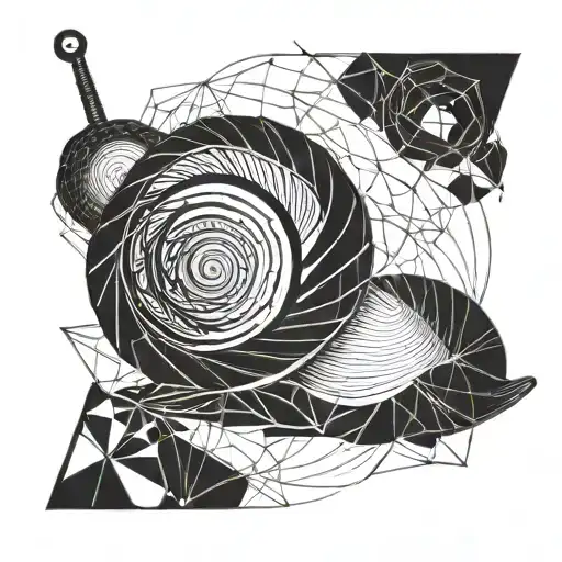 Snail tattoo design idea