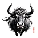 Chinese Ox tattoo design idea