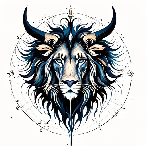 leo virgo taurus zodiac sign tattoo design idea