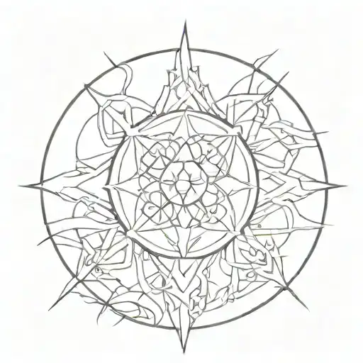 kairos symbol incorporated tattoo design idea