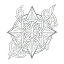 kairos symbol incorporated tattoo design idea
