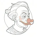 art the clown tattoo design idea