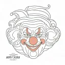 art the clown tattoo design idea