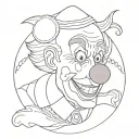 art the clown tattoo design idea