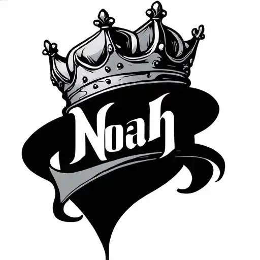 "Noah" Prince crown tattoo design idea