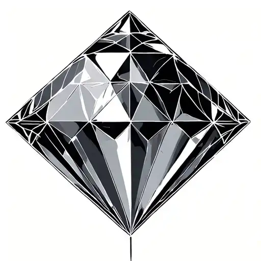Geometric Diamond tattoo design idea