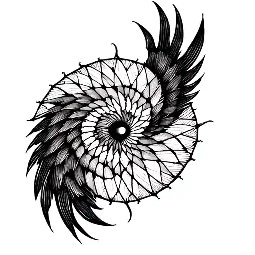 "Kylian Louanium my" Phoenix Suite De Fibonacci Spiral Spiral tattoo design idea